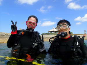 沖縄　ダイビング　那覇シーサイド　体験ダイビング